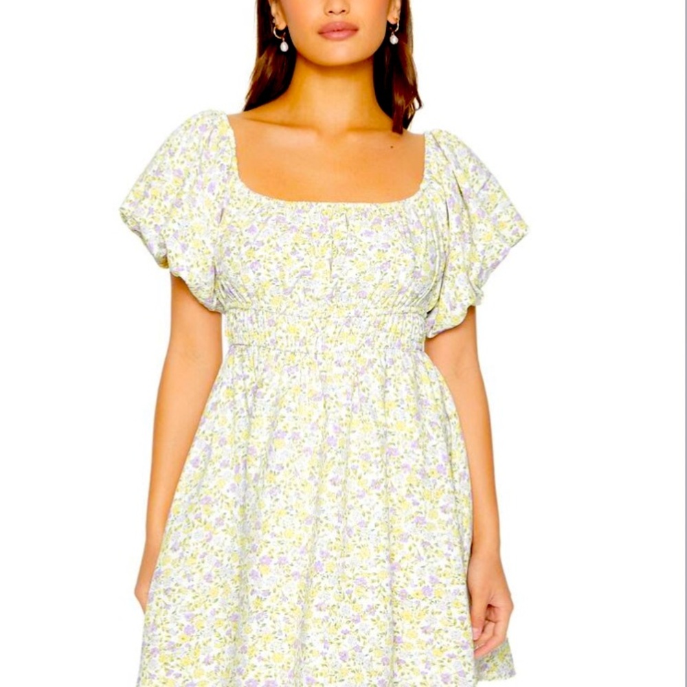 Floral Babydoll Mini Dress